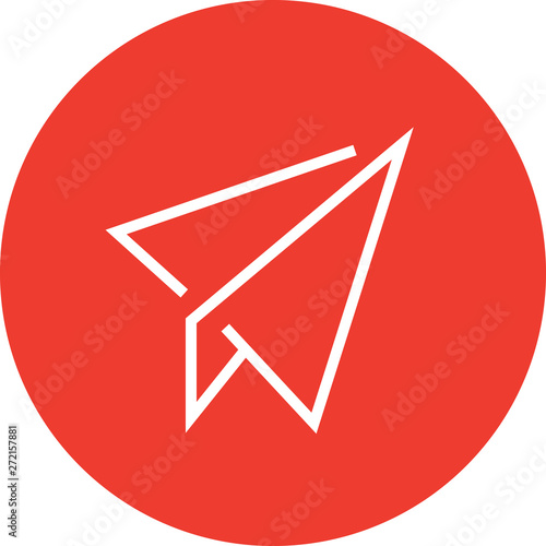 Paper Plane Send Email Outline Icon