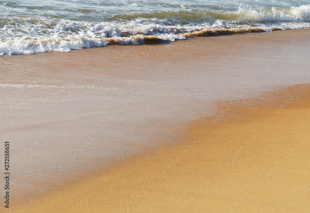 Sunny sandy coast on the ocean on the southern tropical island of Sri Lanka. Sunny sandy coast on the ocean on the southern tropical island of Sri Lanka.