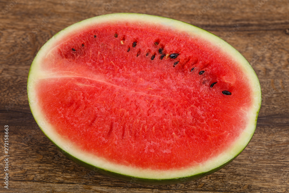 Ripe sweet juicy Half watermelon Ripe sweet juicy Half watermelon