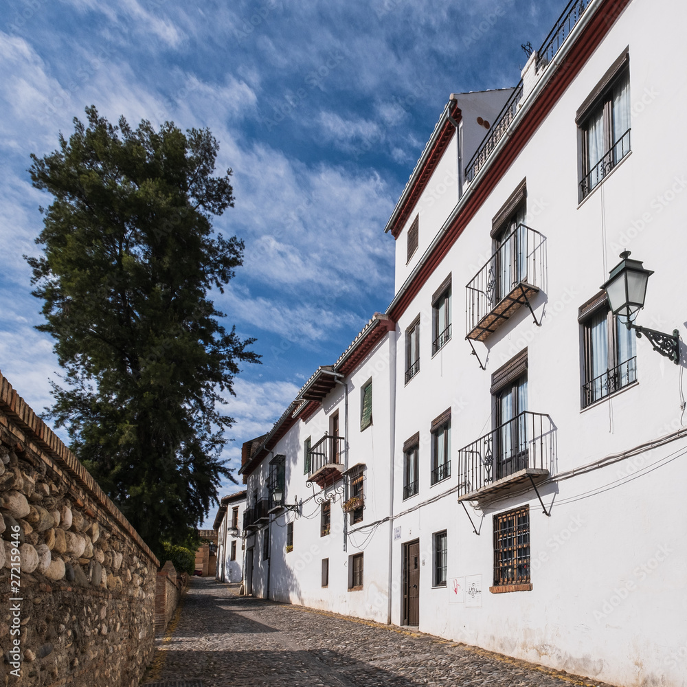 Street in Granada, Andalusia, Spain