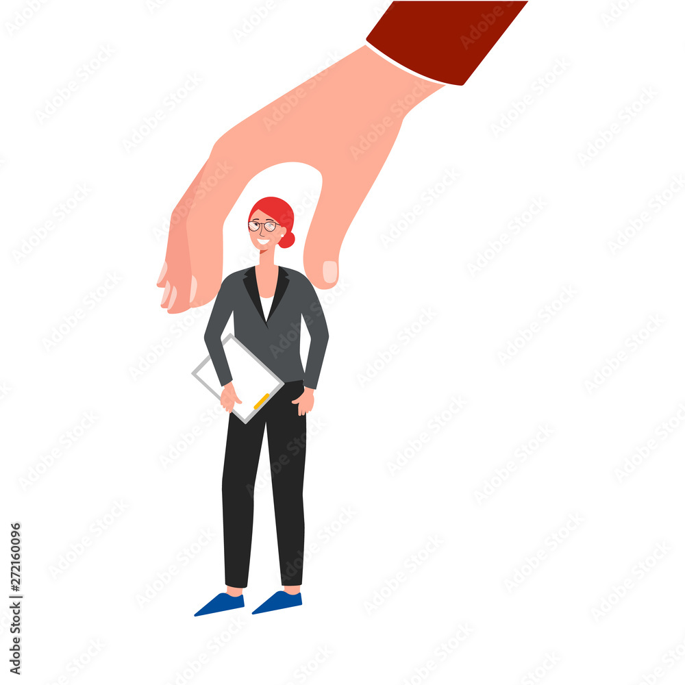 Recruitment or hiring for job business staff flat vector illustration isolated. Recruitment or hiring for job business staff flat vector illustration isolated.