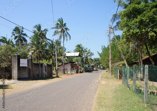 The nature and architecture of the village on the southern tropical island of Sri Lanka.