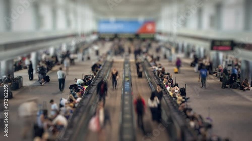Wallpaper Mural Busy Airport Terminal Time-lapse 4K Torontodigital.ca