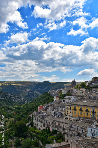The old city of Ragusa in Italy