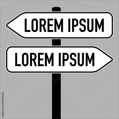 isolated sign displaying name of the place
