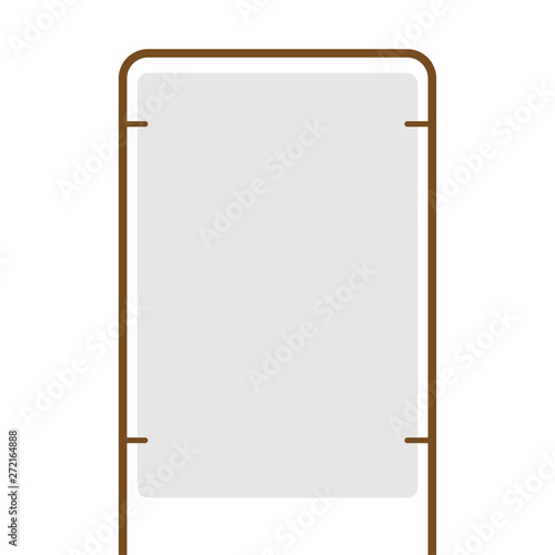 outdoor blank advertising stand with the frame