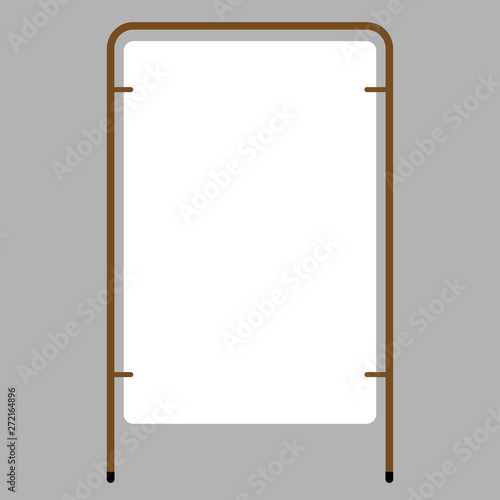outdoor blank advertising stand with the frame