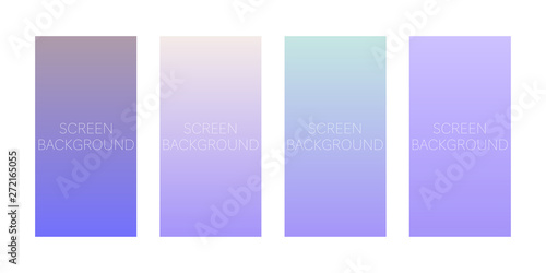 set of gradient backgrounds for device screen