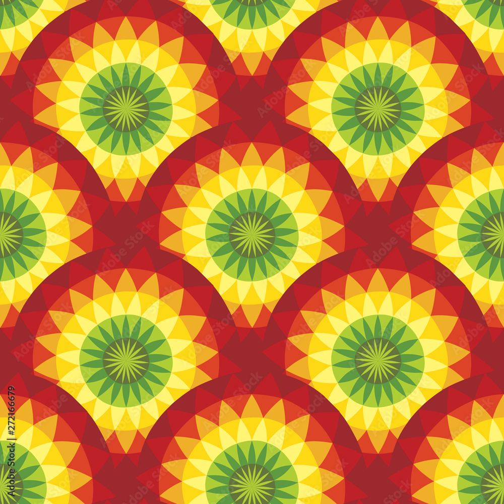 Sunshine seamless pattern in reggae music colors Sunshine seamless pattern in reggae music colors