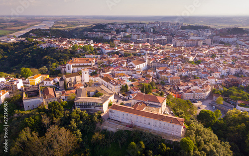Tableau sur toile Santarem district with buildings and landscape, Portugal