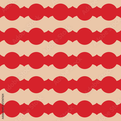 Vector seamless pattern with wavy stripes. Modern stylish texture. Repeating pastel background