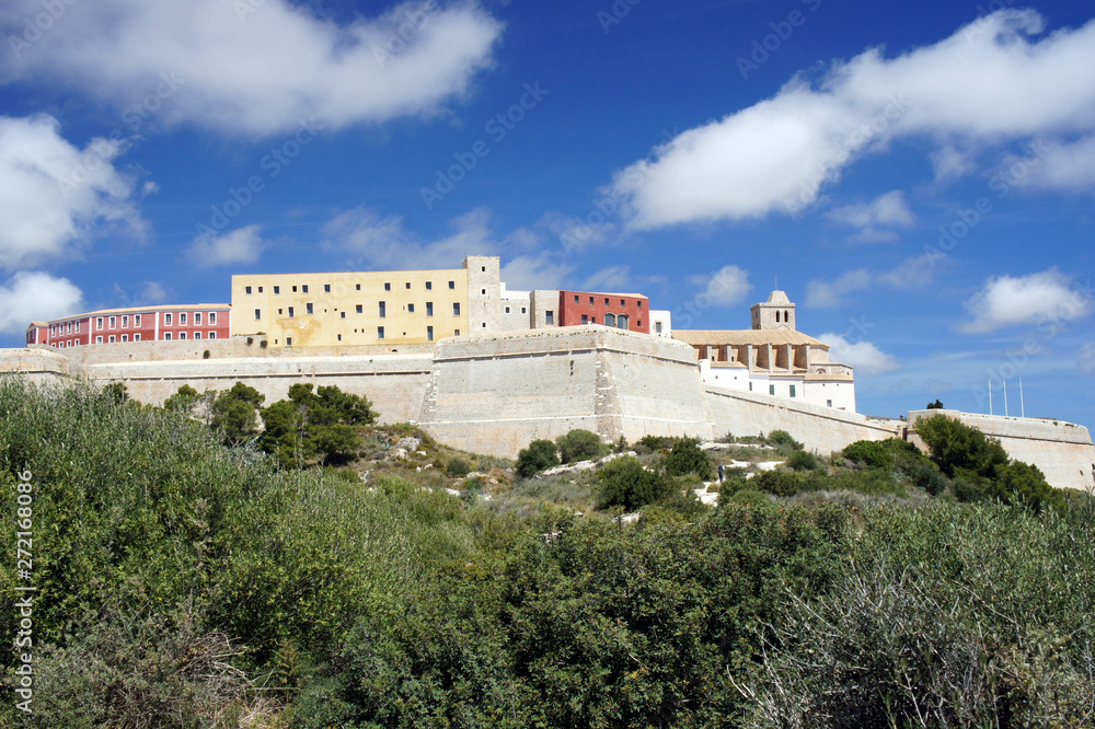 UNESCO heritage site Dalt Vila.Ibiza Island.Spain.