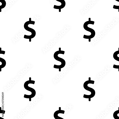 Dollar sign seamless patter...