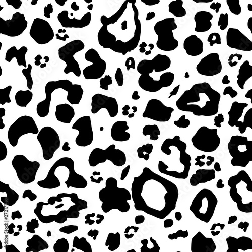 Seamless pattern with animal print leopard. Fashionable stylish pattern with an ornament from a cheetah, a panther. Wild background for textiles, packaging, design.