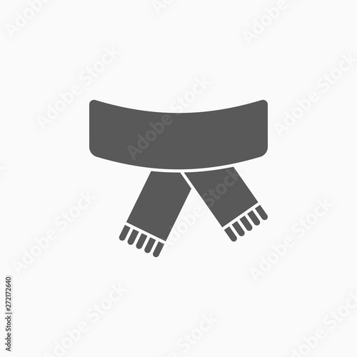 scarf icon, muffler vector