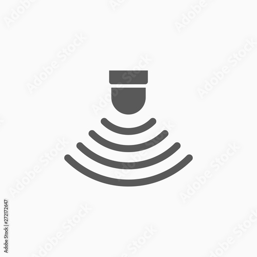 sensor waves signal icon