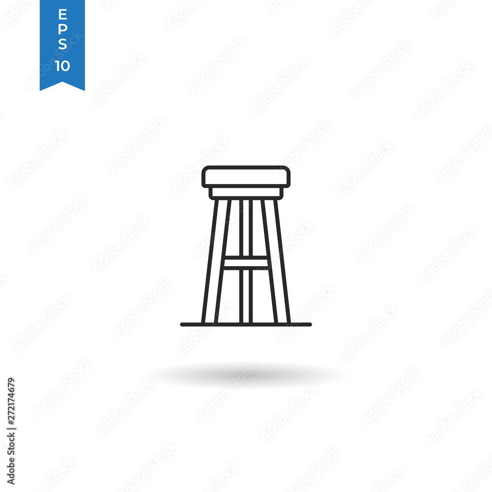 Stool vector icon Stool vector icon