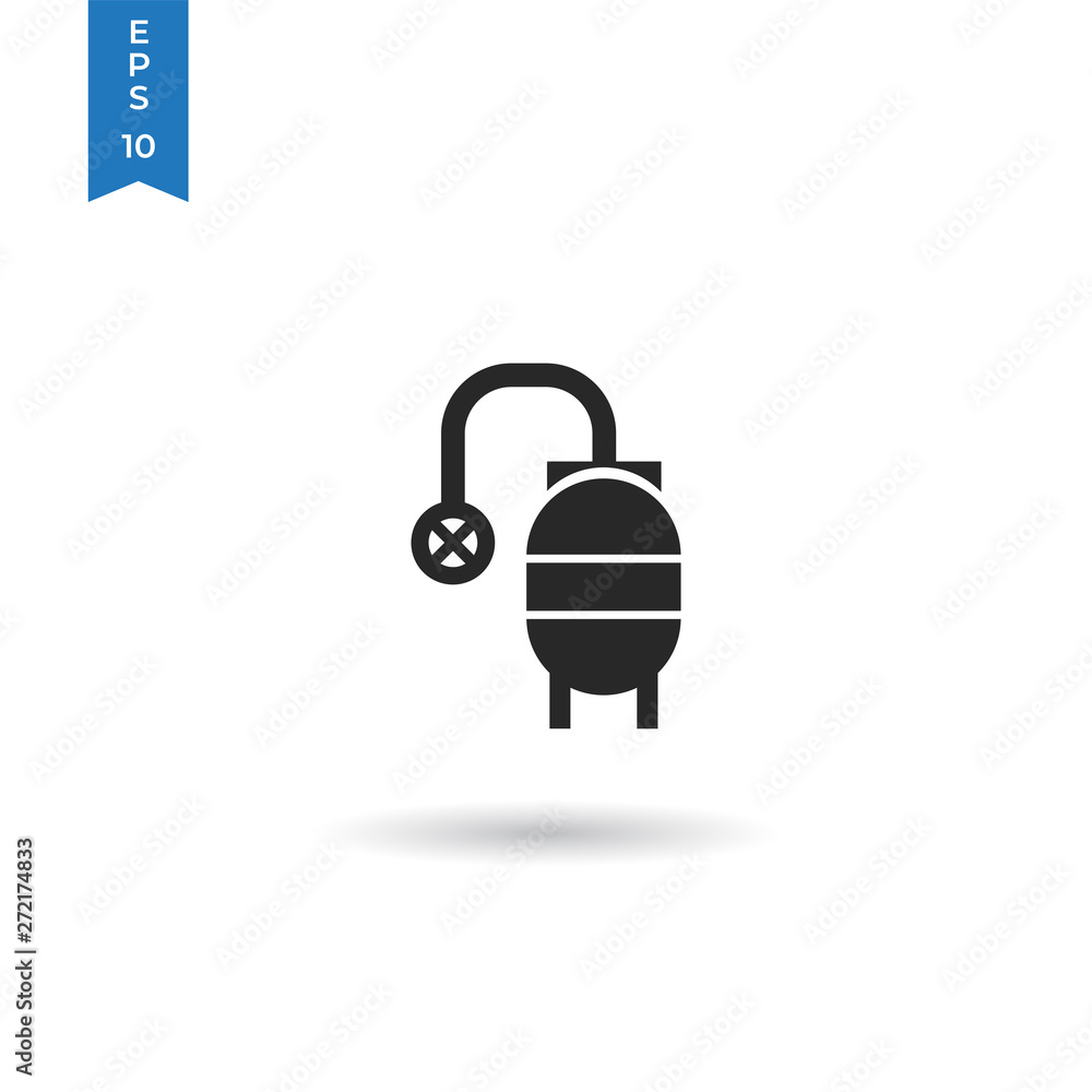 Fototapeta premium Bio gas vector icon