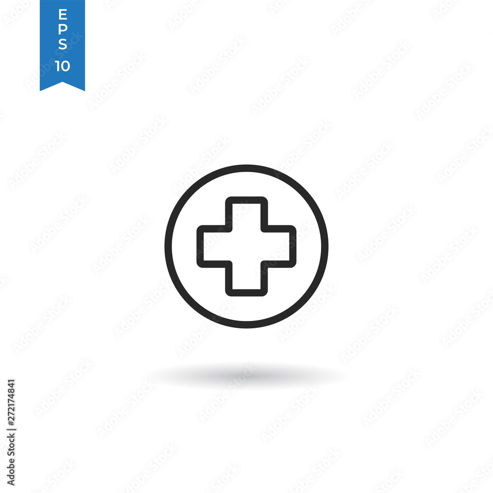 Medical cross vector icon Medical cross vector icon