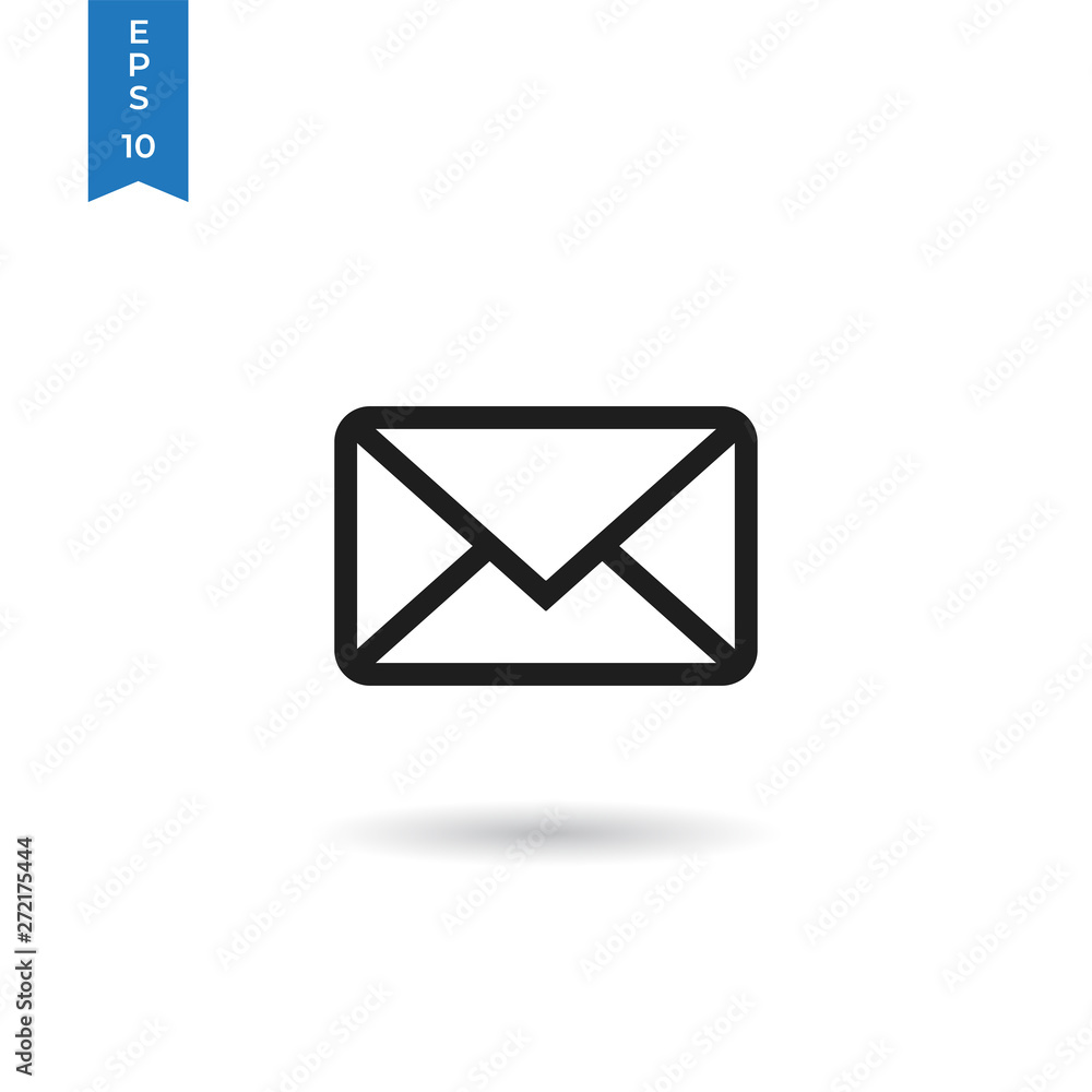 Envelope icon isolated on white background. Envelope icon in trendy design style. Envelope vector icon modern and simple flat symbol for web site, mobile app, UI. Envelope icon isolated on white background. Envelope icon in trendy design style. Envelope vector icon modern and simple flat symbol for web site, mobile app, UI.