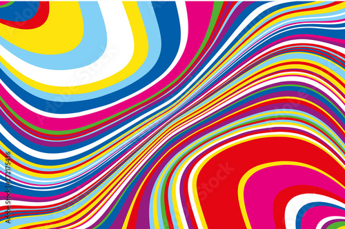 Bright dynamic background with wavy lines