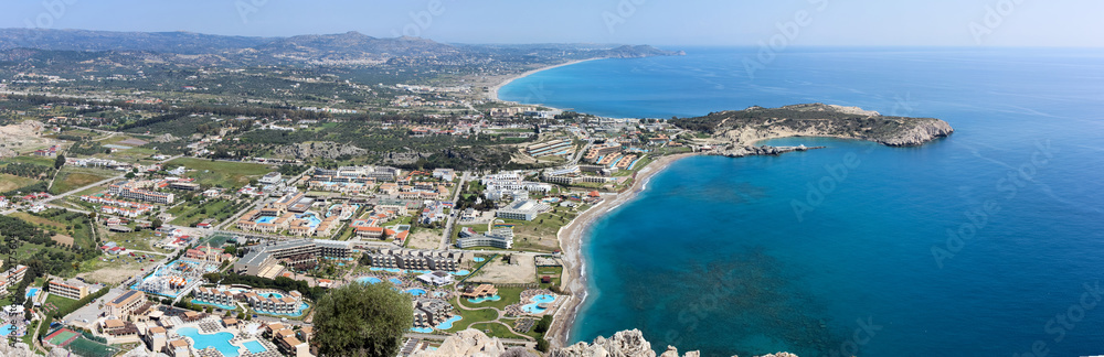 Fototapeta premium Greece trip in summer, panorama of Rhodes
