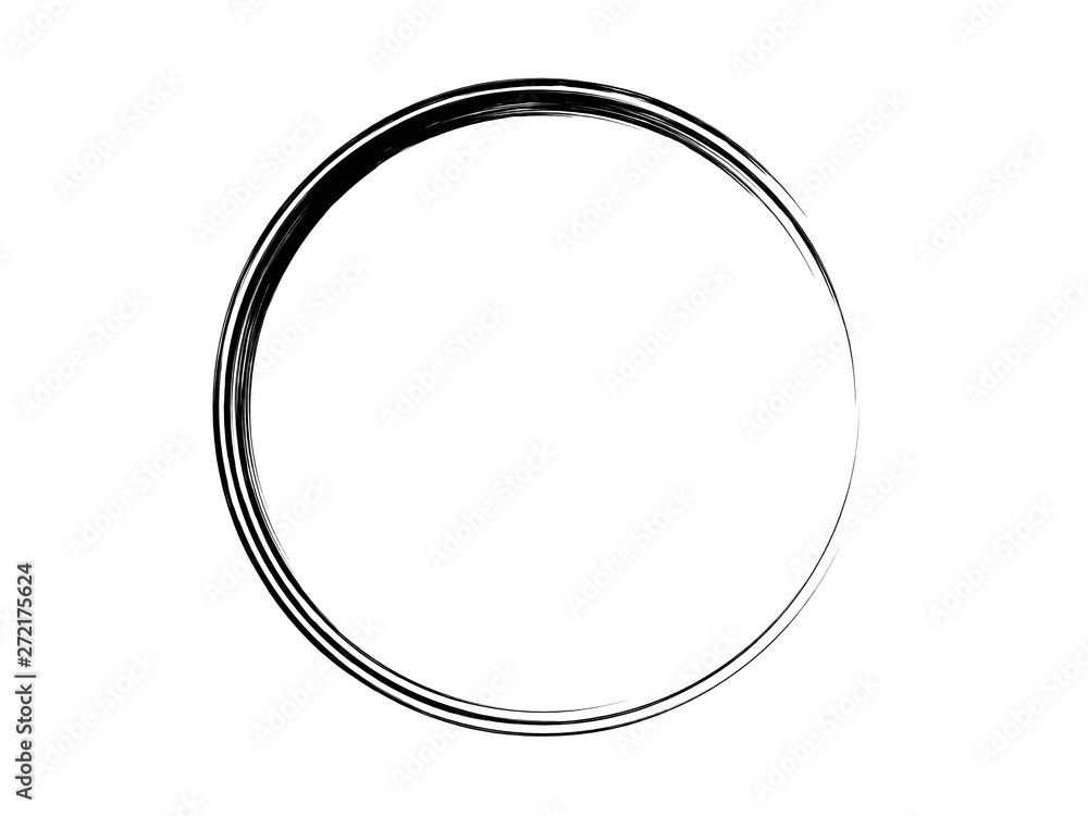 Grunge circle made for marking.Grunge logo made of black paint.Grunge circle made of black ink. Grunge circle made for marking.Grunge logo made of black paint.Grunge circle made of black ink.