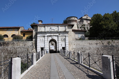 castle in Brescia, a city in northern Italy photo