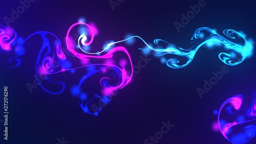 Magic space texture, pattern, looks like colorful smoke, looks like glowing colorful sea jellyfish.
