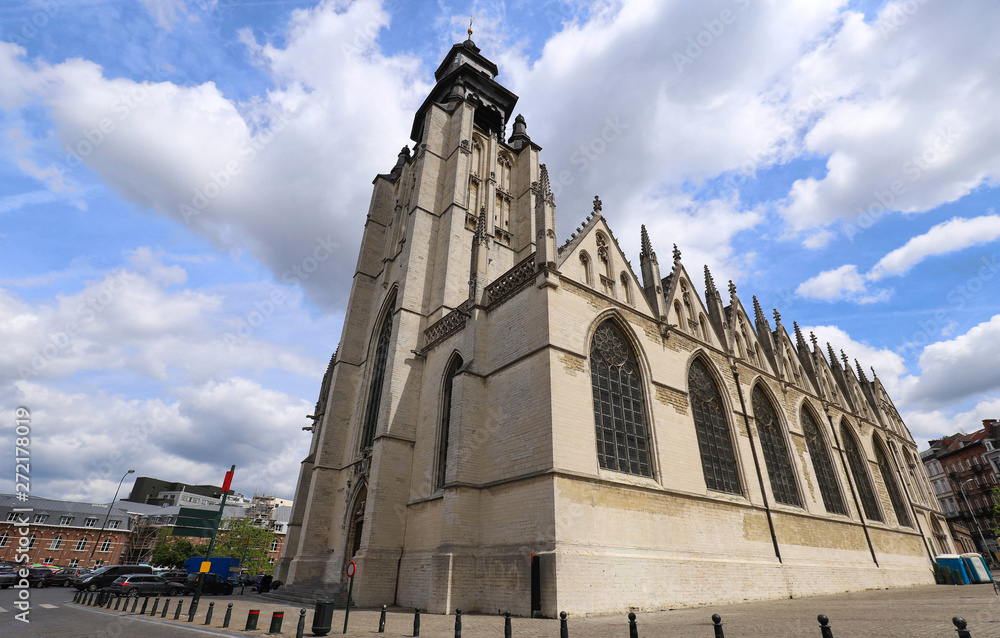 Church of Our Lady of the Chapel, a Roman Catholic church of 13th century, Brussels .