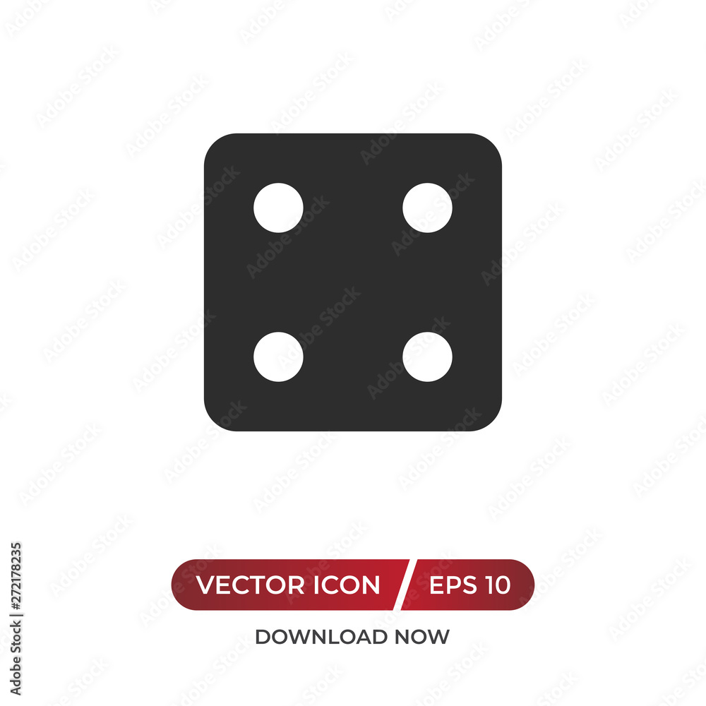 Dice number four icon Dice number four icon