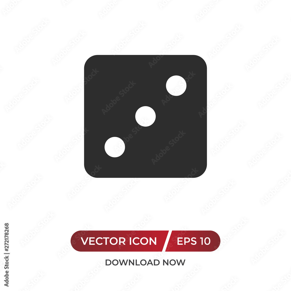 Dice number three icon Dice number three icon