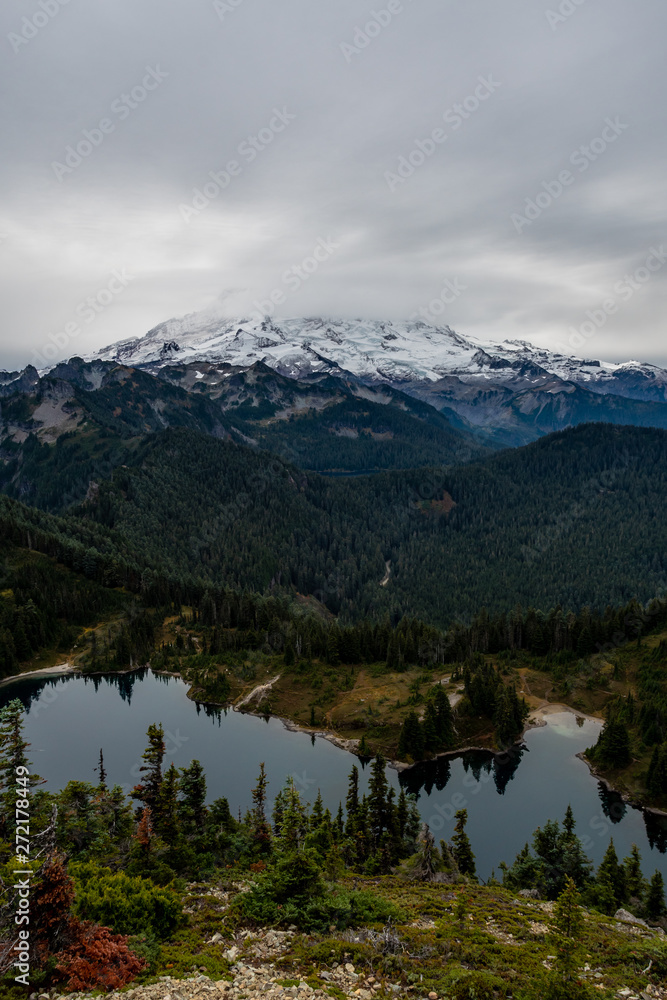 Glassy Lake and Mt. Rainier
