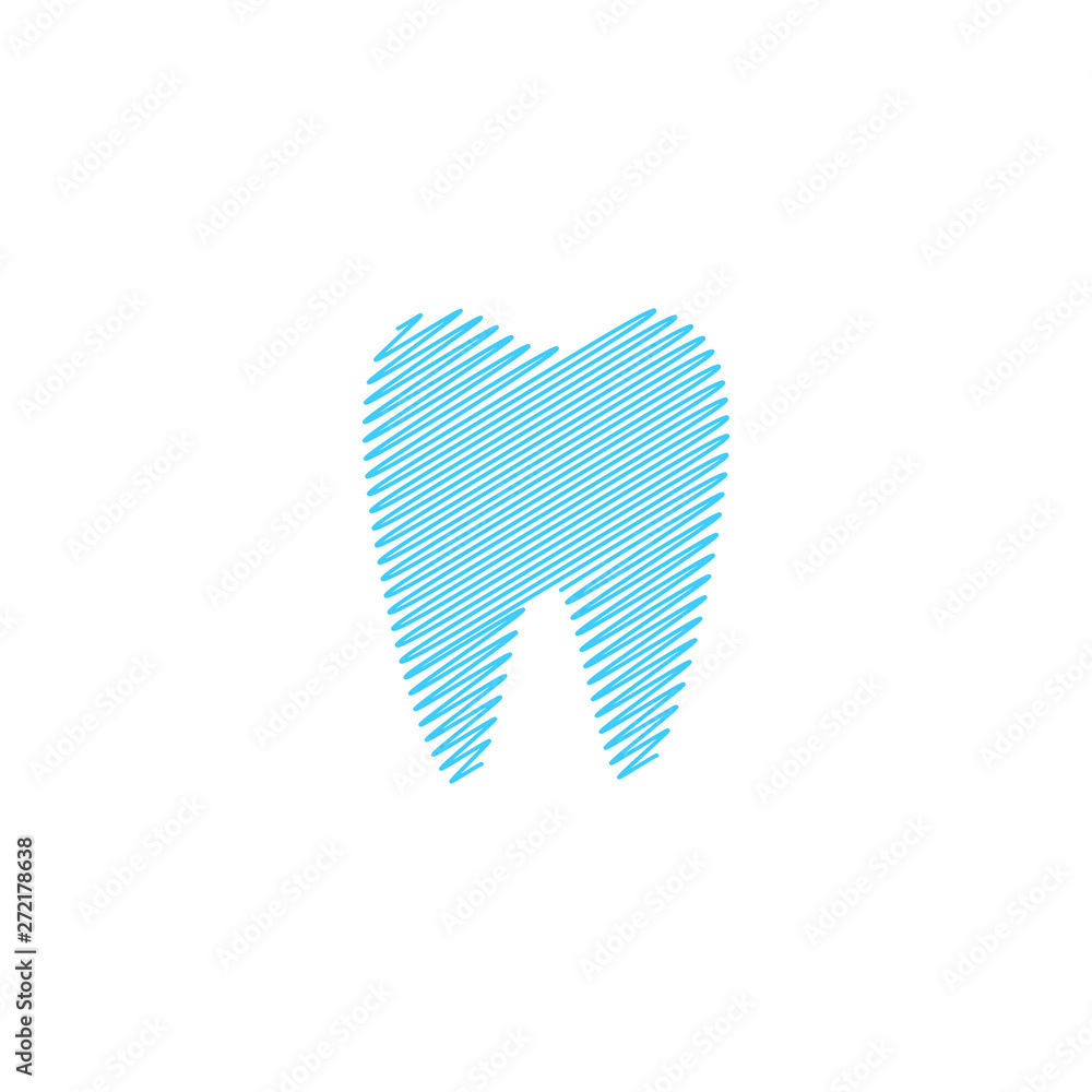Modern Unique Tooth Dental Health Icon Logo with Blue Color for Pediatric Dentistry Family Dentist and High End Look Modern Unique Tooth Dental Health Icon Logo with Blue Color for Pediatric Dentistry Family Dentist and High End Look
