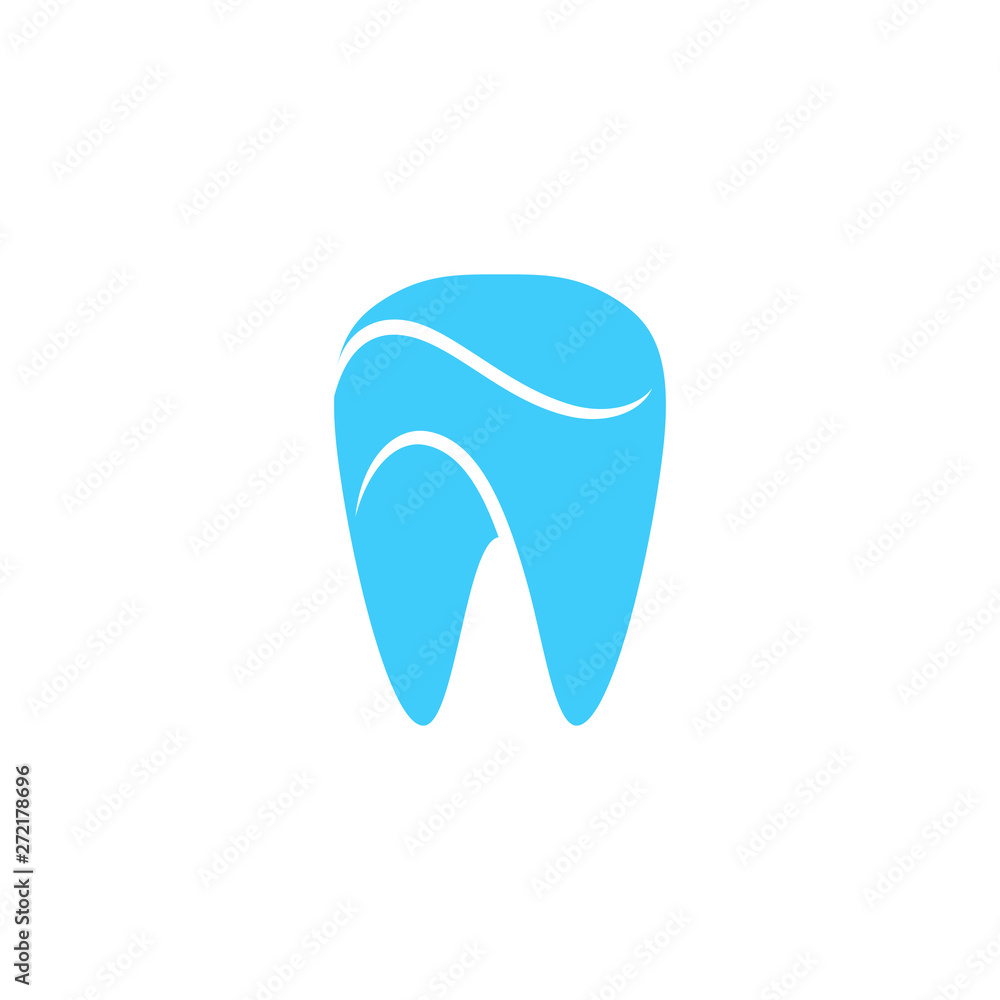 Modern Unique Tooth Dental Health Icon Logo with Blue Color for Pediatric Dentistry Family Dentist and High End Look Modern Unique Tooth Dental Health Icon Logo with Blue Color for Pediatric Dentistry Family Dentist and High End Look