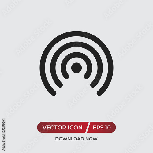 Hot spot vector icon in modern design style for web site and mobile app
