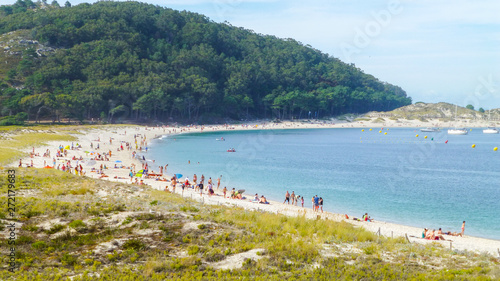 Cies Islands. Natural paradise in Galicia. Spain