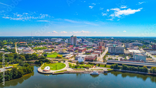 Montgomery Alabama Riverfront Park Skyline Aerial