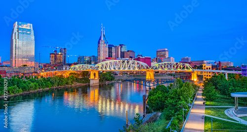 Nashville Tennessee TN Drone Skyline Aerial