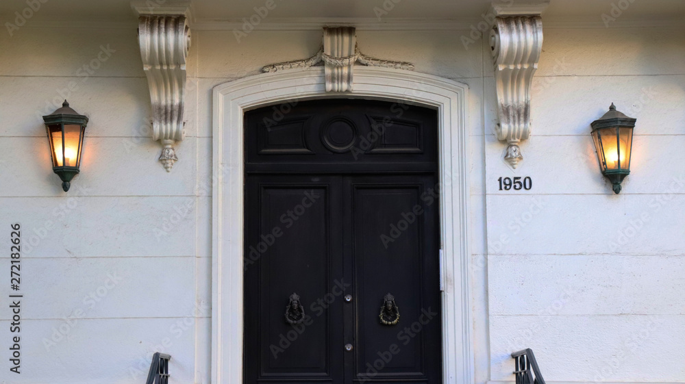 Obraz premium door with lock