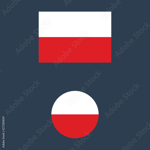 vector illustration of Poland flag