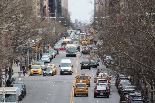 Photography Heavy Traffic in Manhattan, New York