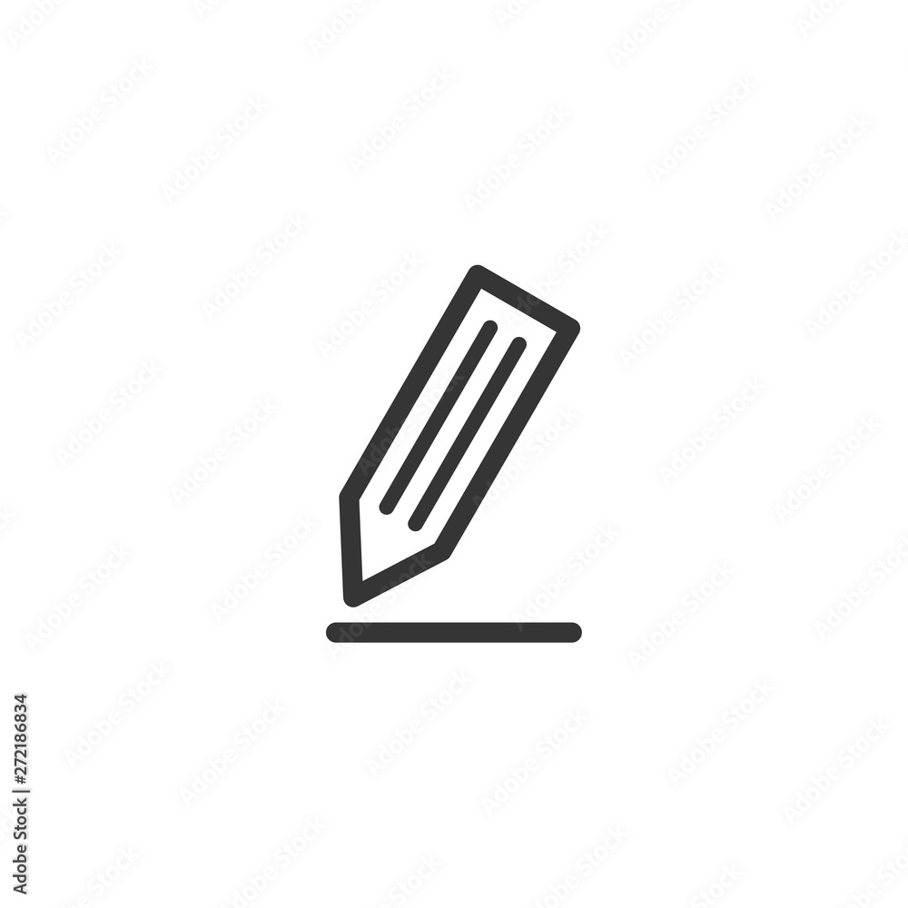 Pencil Icon Vector. Black pictogram in trendy flat style illustration on white background. Pencil logo design inspiration Pencil Icon Vector. Black pictogram in trendy flat style illustration on white background. Pencil logo design inspiration