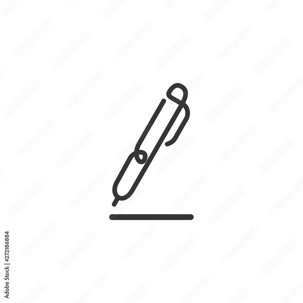 Pencil Icon Vector. Black pictogram in trendy flat style illustration on white background. Pencil logo design inspiration