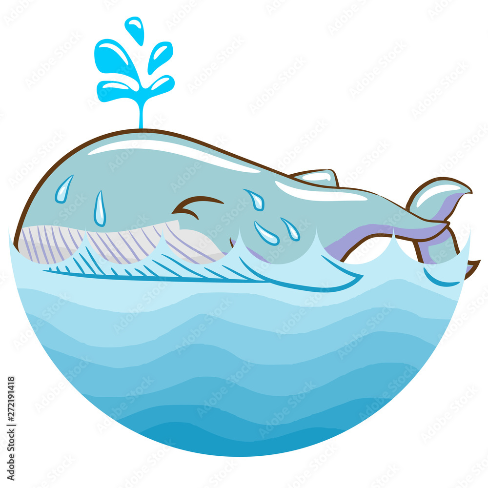 Obraz premium whale vector graphic design clipart