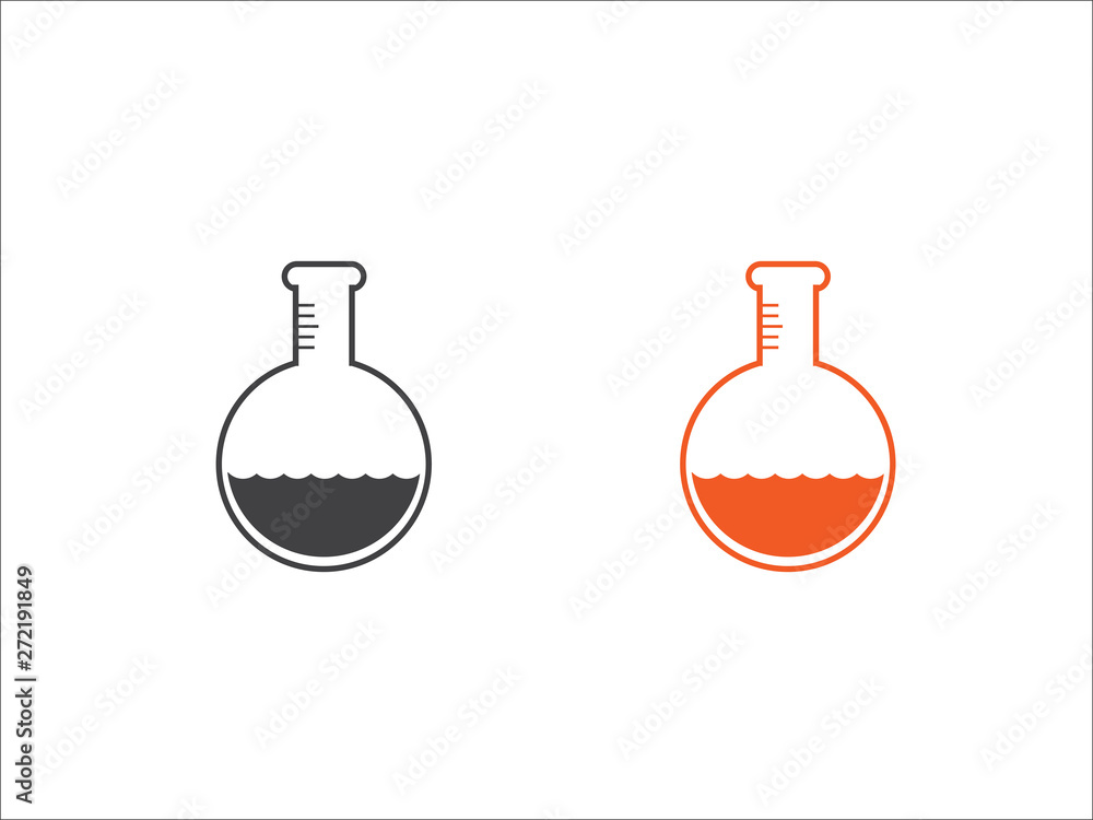 test tube icon vector isolated on white background. test tube icon vector isolated on white background.