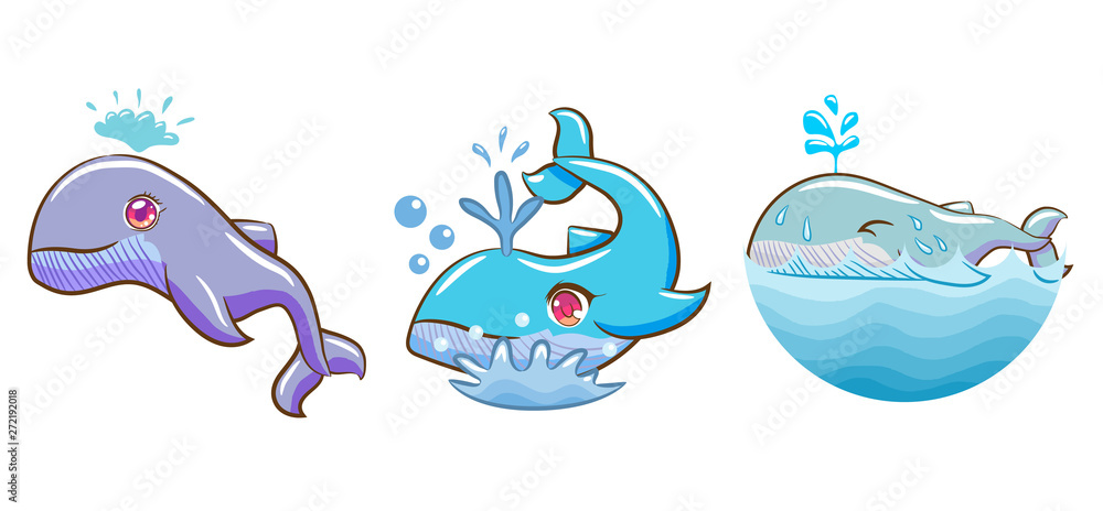 Fototapeta premium whale vector graphic design