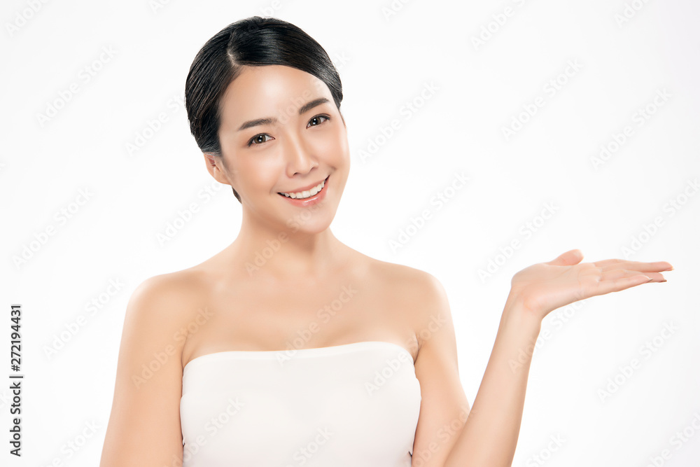 Beautiful Young Asian Woman with Clean Fresh Skin, Beautiful Young Asian Woman with Clean Fresh Skin,