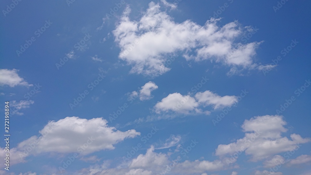 blue sky with clouds