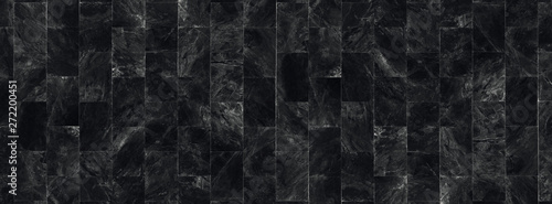 Black marble floor texture for background. © ParinPIX